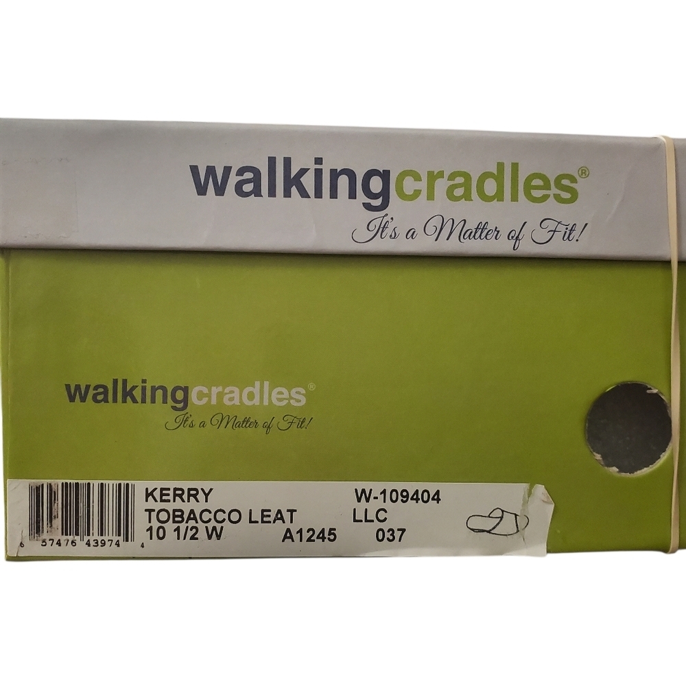 The Walking Cradle Co Brown Leather Open-Toe Kerry Wedge Mule Women's US Sz 10½W - Picture 8 of 8